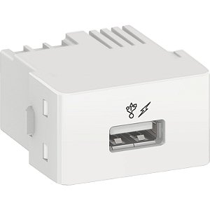 Prime Lunare - Usb Charger 2.0 - 1A 127/220V - 1 Module - White PRM47811 SCHNEIDER