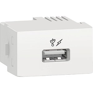 Prime Decor - Usb Charger 2.0 - 1A 127/220V - 1 Module - White PRM047811 SCHNEIDER