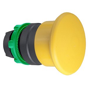 Cabeçote Para Botão Ø22Mm Plástico, Retorno Por Mola, Cogumelo Ø40Mm, Amarelo ZB5AC5 SCHNEIDER
