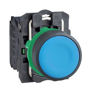 Botão Ø22Mm Plástico, Retorno Por Mola, Azul, Na XB5AA61 SCHNEIDER