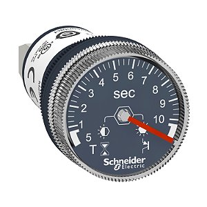 Temporizador Ø22Mm Plástico, Montagem Em Painel, Atraso De 0,5...10 Segundos, Alimentação 24Vcc XB5DTB22 SCHNEIDER