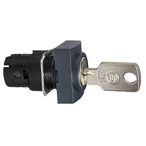 Cabecote Para Comutador 16Mm Com Chave Retang 2Posicoes Cen ZB6DGB SCHNEIDER