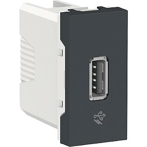 Orion - Usb Charger 2.0 1A 127/220V - 1 Module - Graphite S70547094 SCHNEIDER