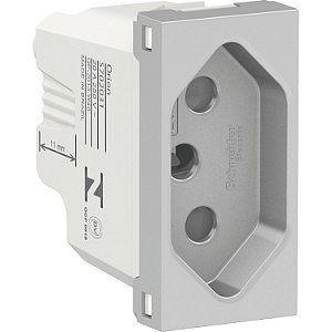 Modulo Tomada Br 2P+T 20A 250V 1M Al S70203174 SCHNEIDER