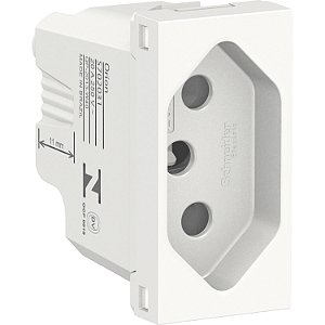 Modulo Tomada Br 2P+T 20A 250V Antibacteriana 1M Br S70203124 SCHNEIDER