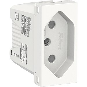 Modulo Tomada Br 2P+T 10A 250V Antibacteriana 1M Br S70202124 SCHNEIDER
