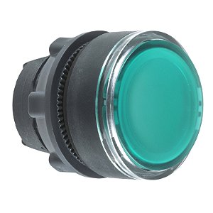Cabeçote Para Botão Luminoso Ø22Mm Plástico, Faceado, Retorno Por Mola, Verde ZB5AA38 SCHNEIDER