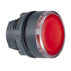 Cabeçote Para Botão Luminoso Ø22Mm Plástico, Faceado, Retorno Por Mola, Vermelho ZB5AA48 SCHNEIDER
