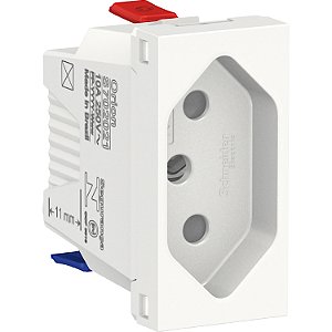 Modulo Tomada Br 2P+T 10A 250V Borne Automatico 1M Br S70205104 SCHNEIDER