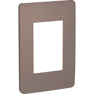 Placa 4X2 3 Postos Planet Brown S730103264 SCHNEIDER