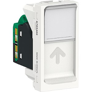 Modulo Tomada Rj45 (8 Fios) Utp Cat.5E Toolless 1M Br S70540004 SCHNEIDER