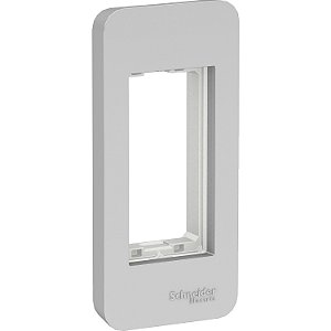 Orion - Cover & Fixing-Frame For Thin Panel - 1 Module - Aluminium S731001074 SCHNEIDER