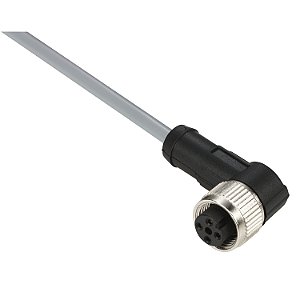 Pre-Wired Connectors Xz - Elbowed Female - M12 - 5 Pins - Cable Pvc 5M XZCPV12V12L5 SCHNEIDER