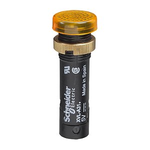 Sinalizador Ø12Mm Plástico, Led Abrigado, Amarelo, 12Vcc XVLA325 SCHNEIDER