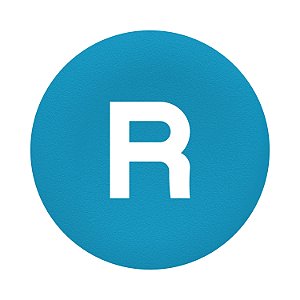 Pastilha Com Marcacao 'R' Azul ZBA639 SCHNEIDER