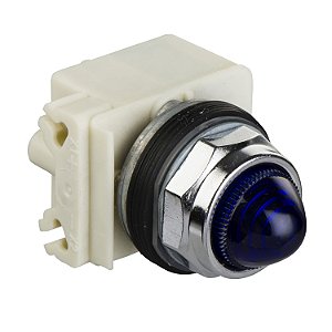 Sinalizador 30Mm Metalico Com Trafo 220 6V Azul 9001KP7L9 SCHNEIDER