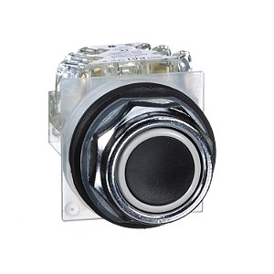 Botao 30Mm Metalico A Impulsao 1Na 1Nf Preto 9001KR1BH13 SCHNEIDER
