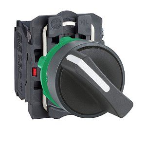 Comutador Ø22Mm Plástico, 2 Posições Fixas, Manopla Curta, Na+Nf XB5AD25 SCHNEIDER