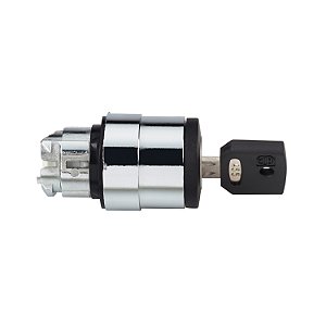 Cabeçote Para Comutador Ø22Mm Metálico, 2 Posições Fixas, Com Chave Especial ZB4BG2K4222A SCHNEIDER