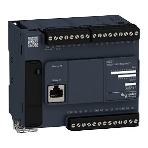 Controlador Lógico Programável - 14 Entradas / 10 Saídas Digitais - Saídas Relé - Modbus Rtu/Ascii - 110/220 Vac TM221C24R SCHNEIDER