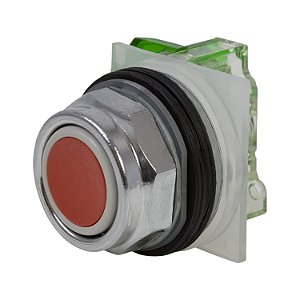 Botao 30Mm Metalico A Impulsao 1Na Vermelho 9001KR1RH5 SCHNEIDER