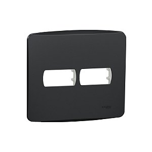 Placa+Suporte 4X4 2 Postos Grafite S3B77421 SCHNEIDER