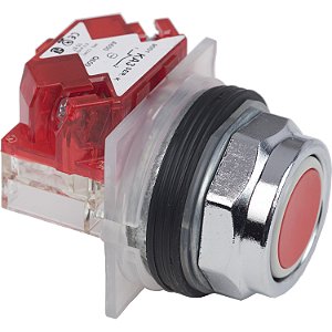 Botao 30Mm Metalico A Impulsao 1Nf Vermelho 9001KR1RH6 SCHNEIDER