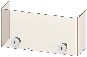 Cobertura De Terminais Para Transdutor 3UF1868-3G E Para Montagem Em Contator 3TF69 Composto De 2 Coberturas De Terminais 1 Peça Corresponde A 1 Conjunto 2 Coberturas 3TX7696-0A Siemens