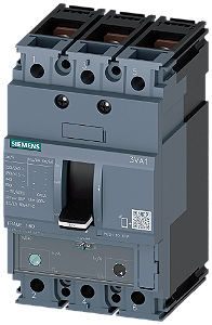Disjuntor Iec Frame 160 Classe Da Capacidade De Interrupção N Icu 25kA 415V De 3 Polos Proteção De Sistemas TM240 Atam In 16A Proteção Contra Sobrecarga Ir 11A 16A Proteção Contra Curto-Circuito Ii 10 20 X In Conexão 3VA1196-3EF32-0AA0 Siemens