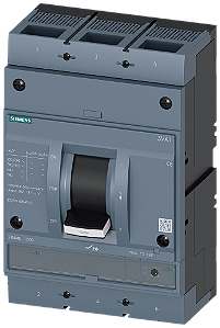 Disjuntor Iec Frame 1000 Classe Da Capacidade De Interrupção H Icu 70kA 415V De 3 Polos Proteção Do Arrancador TM120M Am In 800A Sem Proteção Contra Sobrecarga Proteção Contra Curto-Circuito Ii 6 12 X In Conexão Roscada 3VA1580-6MH32-0AA0 Siemens
