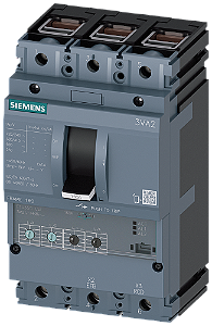 Disjuntor Iec Frame 160 Classe Da Capacidade De Interrupção E Icu 200 Ka 415 V De 3 Polos Proteção De Sistemas ETU350 Lsi In 63A Proteção Contra Sobrecarga Ir 25A 63A Proteção Contra Curto-Circuito Isd 1,5 10xIr Ii 12xIn 3VA2163-0HN36-0AA0 Siemens