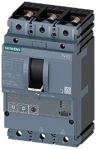 Disjuntor Iec Frame 250 Classe Da Capacidade De Interrupção M Icu 55kA 415V De 3 Polos Proteção De Motor ETU350M Lsi In 160A Proteção Contra Sobrecarga Ir 63A 160A Proteção Contra Curto-Circuito Isd 3 15 X Ir Ii 15 X In 3VA2216-5MN32-0AA0 Siemens