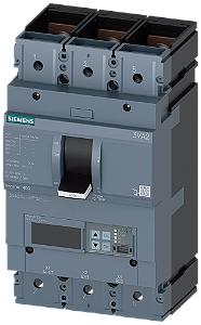 Disjuntor Iec Frame 400 Classe Da Capacidade De Interrupção E Icu 200 Ka 415 V De 3 Polos Proteção De Sistemas ETU850 Lsi In 250A Proteção Contra Sobrecarga Ir 100A 250A Proteção Contra Curto-Circuito Isd 0,6 10xIn Ii 1,5 3VA2325-0KP32-0AA0 Siemens