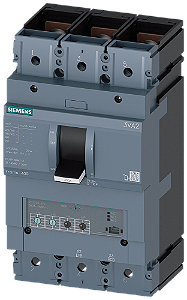 Disjuntor Iec Frame 400 Classe Da Capacidade De Interrupção M Icu 55kA 415V De 3 Polos Proteção De Sistemas ETU330 Lig In 250A Proteção Contra Sobrecarga Ir 100A 250A Proteção Contra Curto-Circuito Ii 1,5 12 X In Proteção 3VA2325-5HM32-0AA0 Siemens