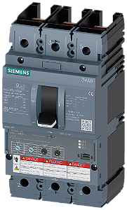 Disjuntor Ul Frame 250 Classe Da Capacidade De Interrupção H 65kA 480V De 3 Polos Proteção De Sistemas ETU350 Lsi In 250A Proteção Contra Sobrecarga Ir 100A 250A Proteção Contra Curto-Circuito Isd 1,5 10 X Ir Ii 10 X In Sem 3VA6225-6HN31-0AA0 Siemens