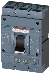 Disjuntor Ul Frame 1000 Classe Da Capacidade De Interrupção H 65kA 480 V De 3 Polos Proteção De Sistemas ETU320 Li In 1000A Proteção Contra Sobrecarga Ir 400A 1000A Proteção Contra Curto-Circuito Ii 1,5 12 X In Conexão 3VA6610-6HL32-0AA0 Siemens