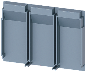 Placa De Isolamento Estendida De 3 Polos 1 Peça Acessórios Para 3VA10/11 Disjuntores Compactos Sentron - Um Sistema Para Todas As Aplicações 3VA9111-0WJ30 Siemens