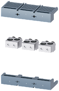 Borne De Conexão Para Condutor Circular TA3 1 2 X 120 300 mm² Para 2 Cabos 3 Peças Acessórios Para 3VA15 3VA25 Disjuntores Compactos Sentron - Um Sistema Para Todas As Aplicações 3VA9503-0JB23 Siemens