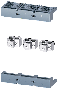 Borne De Conexão Para Condutor Circular TA3 2 3 X 120 185 mm² Para 2 Cabos 3 Peças Acessórios Para 3VA15 3VA25 Disjuntores Compactos Sentron - Um Sistema Para Todas As Aplicações 3VA9503-0JB32 Siemens