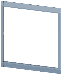 Moldura De Proteção Para Recorte Na Porta 200,3 X 200,8 Mm Lxa Acessórios Para Acionamento Giratório Frontal Com Travamento Da Porta 3VA15 3VA25/26 Disjuntores Compactos Sentron - Um Sistema Para Todas As Aplicações 3VA9503-0SB50 Siemens