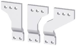 Do Lado Frontal Peças De Conexão Principal Expandidas Para Montar Na Conex Principal Frontal 3pç Interruptor De Montagem Fixa Acessórios Para Disjuntor 3WL10 / 3VA27 Acessórios E Peças Sobressalentes Para Disjuntores Abertos 3VW9011-0AL73 Siemens