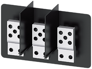 Do Lado Frontal Peças De Conexão Principal Prolongadas Para Montar Na Conex Principal Frontal 3pç Interruptor De Montagem Fixa Acessórios Para Disjuntor 3WL10 / 3VA27 Acessórios E Peças Sobressalentes Para Disjuntores Abertos 3VW9011-0AL77 Siemens