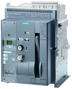 Disjuntor De Potência De Montagem Fixa De 3 Polos Tamanho 1 In 800A Até 500V Ca 50/60Hz Icu 55kA A 500V Com Bloqueio Contra Religamento Mecânico Com Contato De Sinalização De Disparo Com Indicadores Acionados 3WT8080-5AA00-0AA2 Siemens