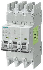 Disjuntor Da Linha 10kA De 3 Polos D 10A Conforme Ul 489-480Y/277V Disjuntor Sentron 5SJ4 De Acordo Com UL489 Para A Proteção Eficaz Do Operador E De Sistemas Em Aplicações Industriais E Na Infraestrutura Os Minidisjuntores 5SJ4 5SJ4310-8HG42 Siemens