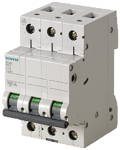 Minidisjuntor 400V 6kA De 3 Polos C 16A Disjuntores Sentron Para A Proteção Segura Contra Curto-Circuito E Sobrecarga Para Aplicações Padrão Em Habitações E Edifícios Montagem E Desmontagem Do Aparelho Sem Ferramenta Cablagem 5SL6316-7MB Siemens