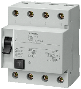 Dr 4P 125A 500Ma Ac 5SM3745-0 Siemens