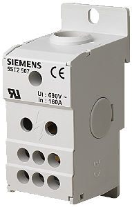 Bloco Distribuição 1P 160A 690V 5St2 507 5ST2507 SIEMENS