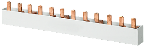 Barramento De Pino De 3 Fases 1016mm De Comprimento Protegido Contra Contato 18mm2 Sem Tampas Finais Conforme Ul 508 Barramento De Pernos Sentron 5ST3 Como Componente Adicional Para Dispositivos De Proteção De Corrente Residual E 5ST3710-0HG Siemens
