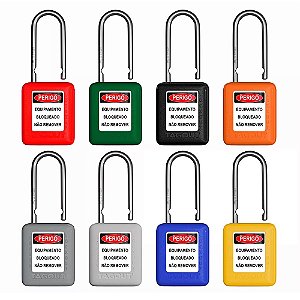 Cadeado Plast. Haste Inox / Azul / 02 Ch / 38X4,5Mm Ci Caaz24004Ci Tagout