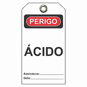 Etiqueta De Perigo / Descr.: Acido Etbr01 Tagout